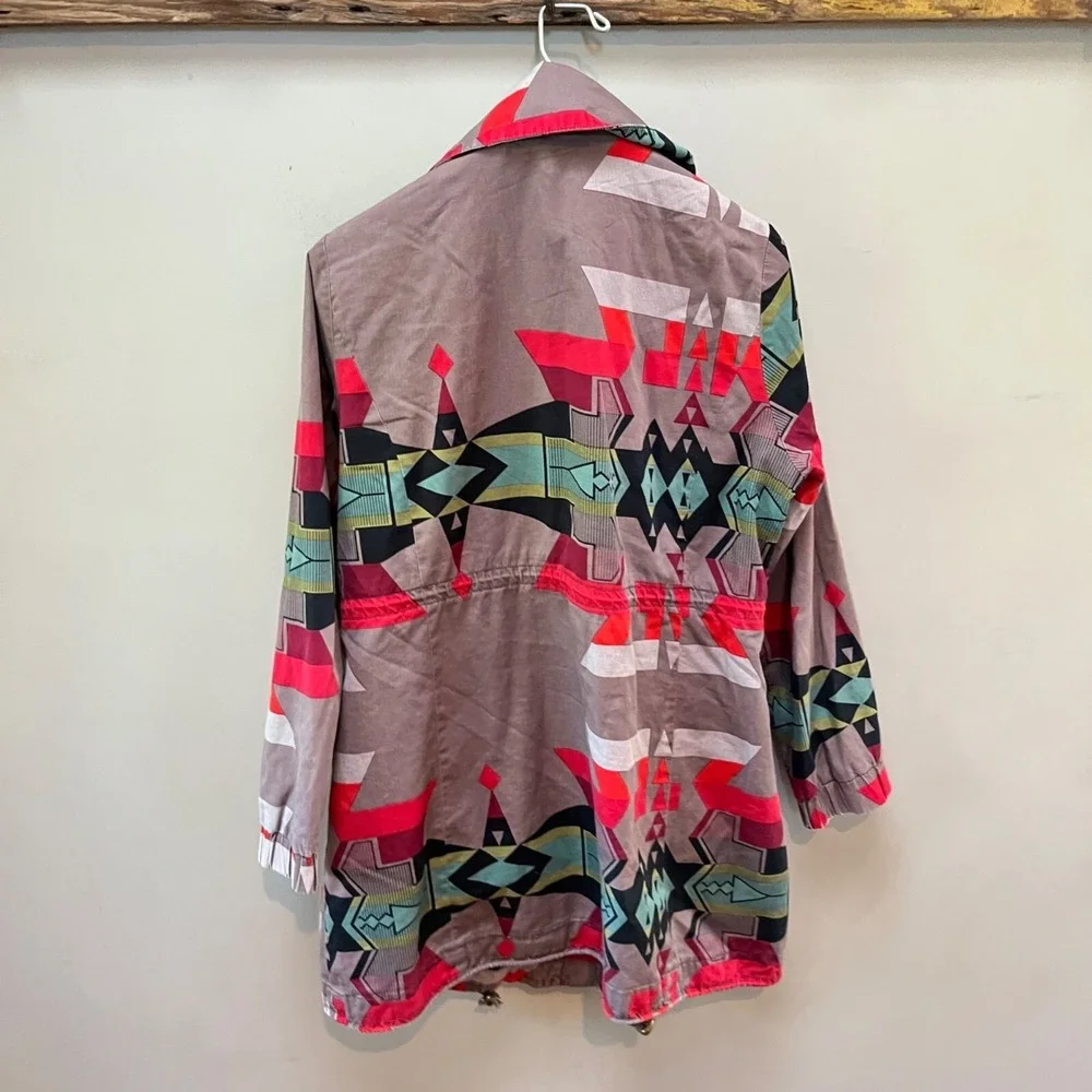Tasha Polizzi Collection Keva Aztec Blanket Coat -‎ Sz. S